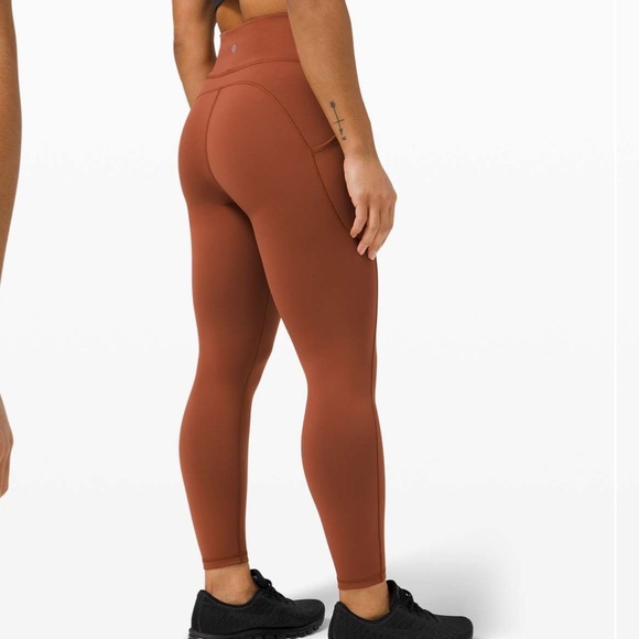 Lululemon Invigorate High-Rise Tight 25" Dark Terracotta - Picture 2 of 3